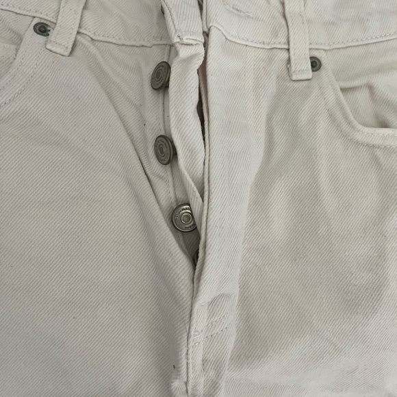 Reformation white jeans size 27, 100% cotton, button fly - Picture 2 of 7